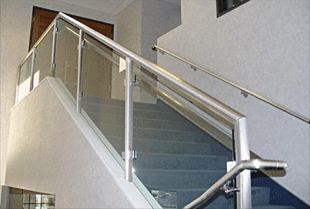 CRL Polished Stainless Steel Schedule 40 Post Rail for Use with Glass Infill Panels