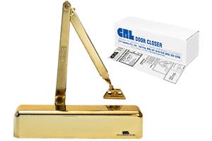 CRL PR70 Bright Gold Finish Adjustable Spring Power Size 1/2 to 4 Surface Mount Door Closer