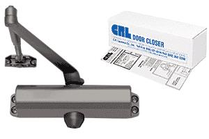 CRL PR80 Bronze Finish Adjustable Spring Power Size 2 to 5 Surface Mount Door Closer