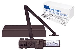 CRL PR90 Bronze Finish Adjustable Spring Power Size 1-6 Cast Iron Surface Mount Door Closer