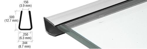 CRL Chrome Plastic Reflective Edge Mold - 95 in Long