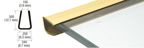 CRL Brass Plastic Reflective Edge Mold - 95 in Long