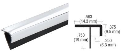 CRL Chrome Plastic Reflective Outside Corner - 96 in long