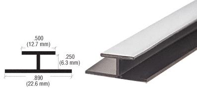 CRL Chrome Plastic Reflective Divider Bar - 96 in Long
