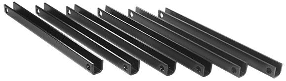 CRL Painted 1/4" HR Steel Stanchion 18" Long - Package