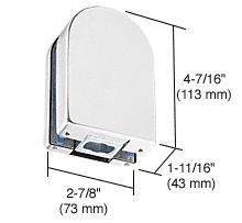 CRL PTH Series Clear Anodized Bottom Door Patch Fitting