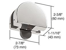 CRL PTH Series Polished Stainless Finish Top Transom Door Stop Patch Fitting