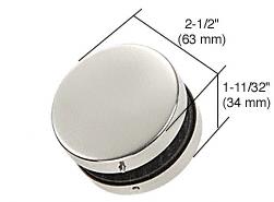 CRL PTH Series Polished Stainless Finish Patch Fitting Glass Connector