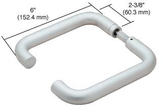 CRL Satin Anodized Finish PTH Series Tubular Style Lever Handles