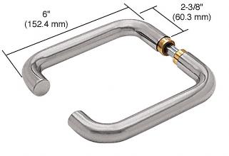 CRL Brushed Stainless PTH Series Contemporary Style Lever Handle