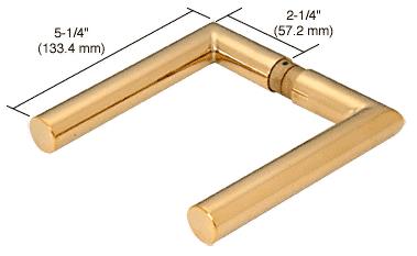 CRL Brass PTH Series Modern Style Lever Handle