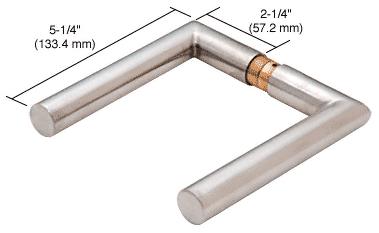 CRL Brushed Stainless PTH Series Modern Style Lever Handle