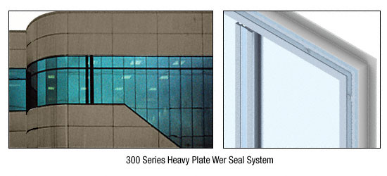 CRL Custom Brushed Bronze Heavy Plate Series Wall Panel System