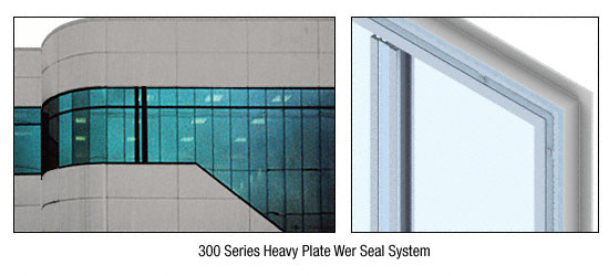 CRL Custom Brushed Stainless Heavy Plate Series Wall Panel System