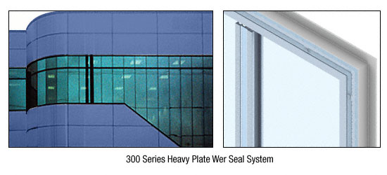CRL Custom Powder Painted Heavy Plate Series Wall Panel System