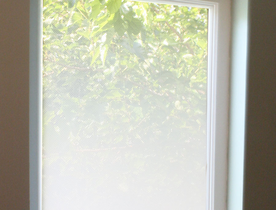 White Drip Window Film 50" Wide x 1yd. Sold by the yard as one continuous roll.