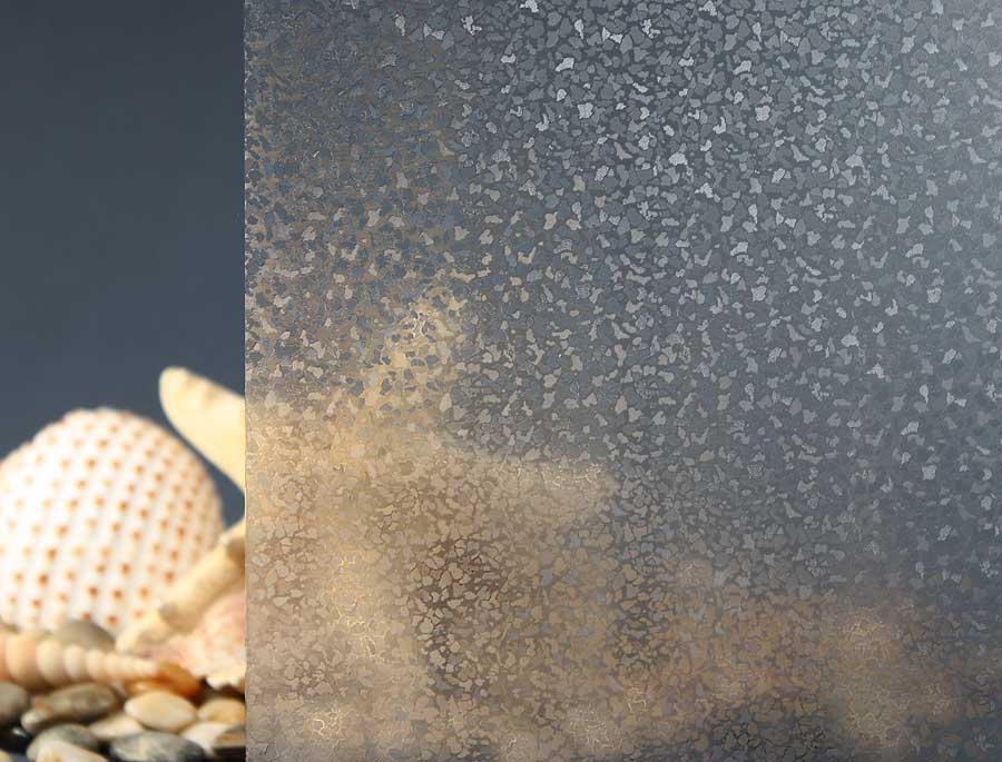 Clear Crystal Ice Chip Privacy Window Film 48" Wide x 1yd. Sold by the yard as one continuous roll.