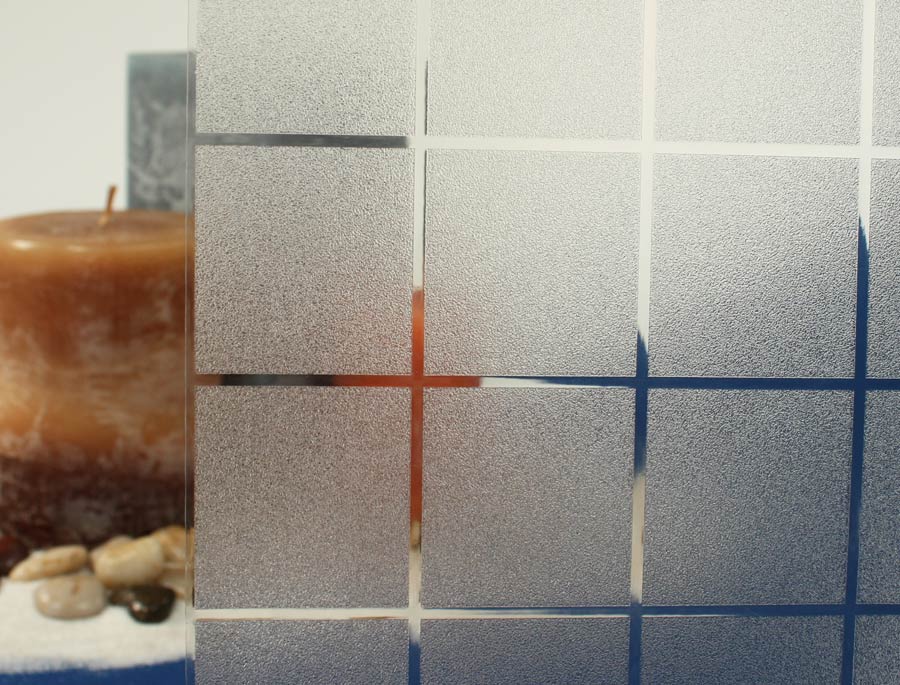 Frosted Squares Static Cling Window Film, 36" Wide x 1 yd.  Sold by the yard as one continuous roll.