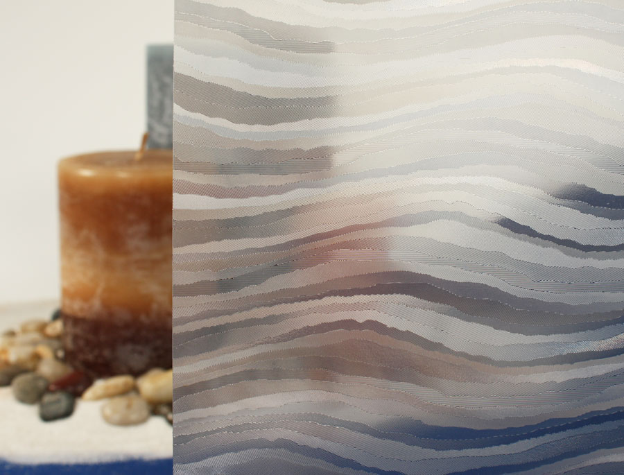 Clear Sedimentary Static Cling Window Film, 36" Wide x 1 yd. Sold by the yard as one continuous roll.