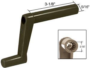 RV Window Crank Handle, 3-1/8" Stem Length, Plastic - Package