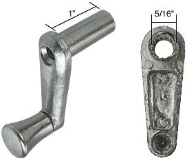 RV Window Crank Handle, 1" Stem Length, Die Cast - Package