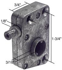 Left Hand RV Window Slant Sill Operator 1-3/4" Screw Holes