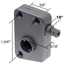 Right Hand RV Window Slant Sill Operator 1-3/4" Screw Holes