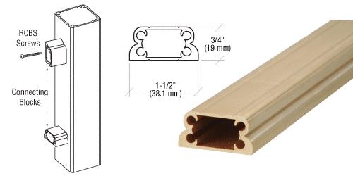 CRL 100 Series 241" Rail Connecting Block - 20 ft long