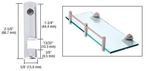 CRL Chrome Left Hand Rod Support