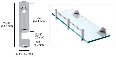 CRL Brushed Nickel Center Rod Support