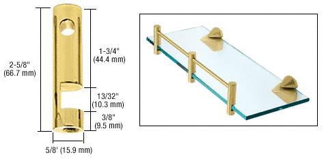 CRL Brass Center Rod Support