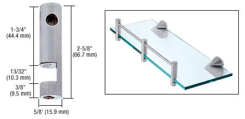 CRL Brushed Nickel Right Hand Rod Support