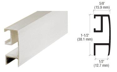 CRL Brite Anodized Rectangular Mirror Frame Extrusion -12 ft Long