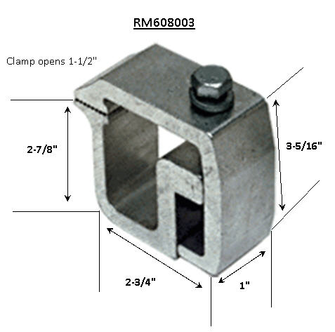 CRL Truck Cap C-Clamp for Caps with Aluminum Rail
