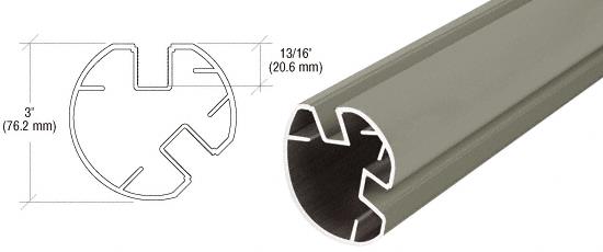 CRL AWS 3" Diameter Round 135 Degrees Beige Gray Post Only - 20 ft 1 in long