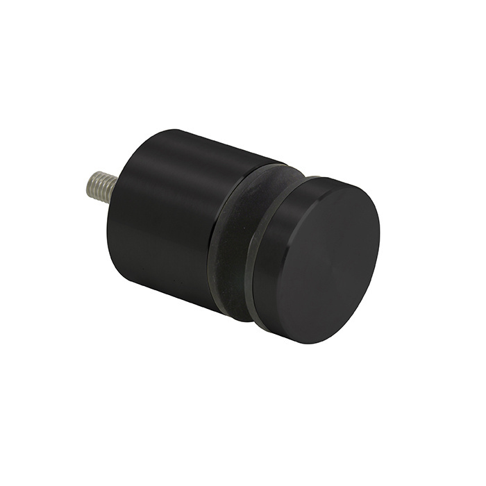 CRL Matte Black Glass Rail Standoff Base and Cap