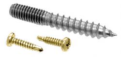 CRL Polished Brass Replacement Screw Pack for Concealed Wood Mount Handrail Brackets- 3/8"-16 Thread