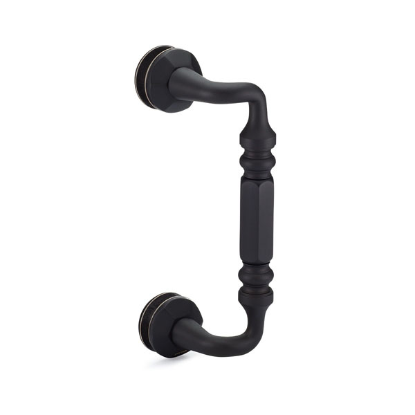 Rondo 6" Center-to-Center Single Sided Offset Pull - Matte Black