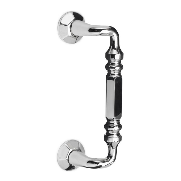 Rondo 6" Center-to-Center Single Sided Offset Pull - Polished Nickel
