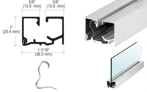 CRL Satin Anodized Finish Snap-In Sash with Clips