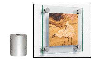 CRL Brushed Stainless Standoff Base 1-1/4" Diameter by 1-1/2" Long