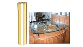 CRL Brass Standoff Base 1-1/4" Diameter by 6" Long
