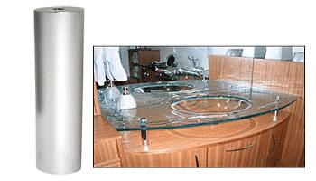 CRL Satin Chrome Standoff Base 1-1/4" Diameter by 6" Long