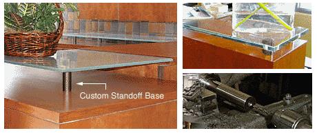CRL 1-1/4"  Diameter Oil Rubbed Bronze Custom Standoff Base