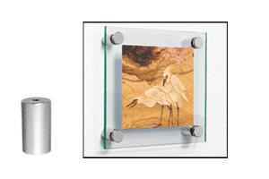CRL Brushed Stainless Standoff Base 1/2" Diameter by 1-1/4" Long
