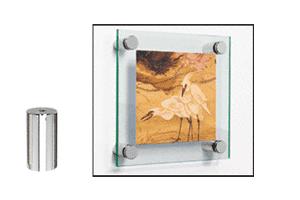 CRL Polished Stainless Standoff Base 1/2" Diameter by 1-1/4" Long