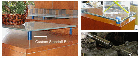 CRL 1" Diameter Painted Custom Standoff Base