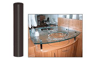 CRL Gun Metal Standoff Base 3/4" Diameter by 4" Long