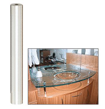 CRL Polished Stainless Standoff Base 3/4" Diameter by 6" Long
