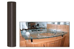 CRL Gun Metal Standoff Base 3/4" Diameter by 6" Long